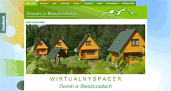 Desktop Screenshot of domkiwbieszczadach.pl